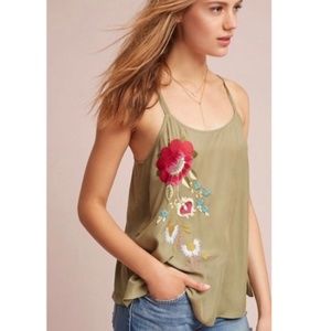 Anthropologie Akemi + Kin Embroidered Tank